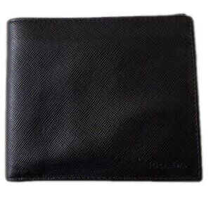 PRADA Saffiano Leather Bifold Wallet - Classic Black (197A)